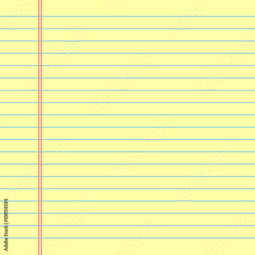 Yellow lined paper