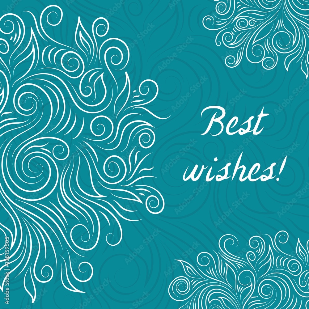 Creative Turquoise Elegant Vector Card Creative Turquoise Elegant Vector Card