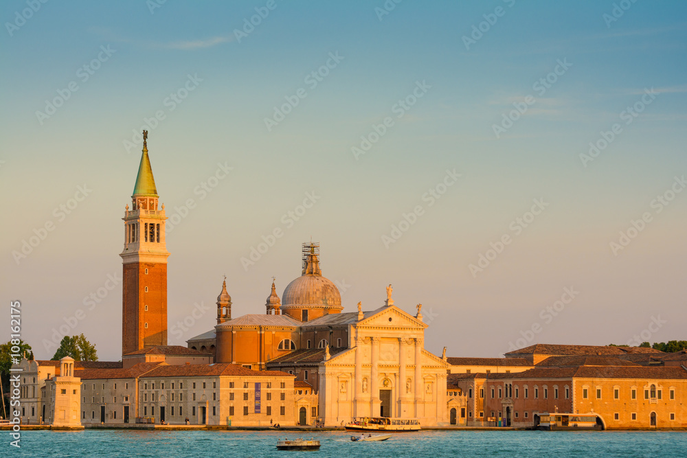 San Giorgio Maggiore im Abendlicht, Venedig
