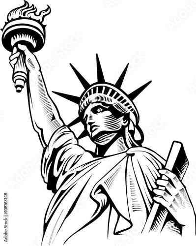 Fotografia, Obraz Statue of liberty, New York
