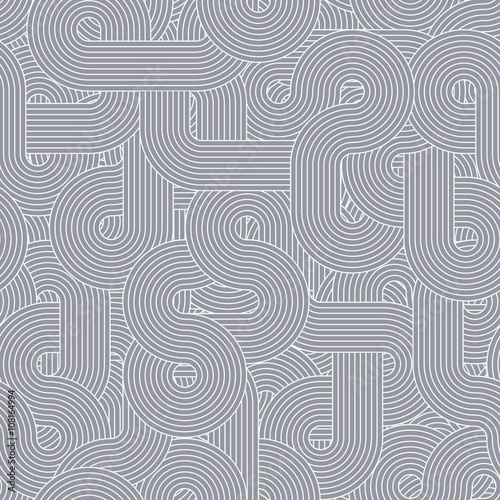 Curl muted gray seamless tint pattern with lines