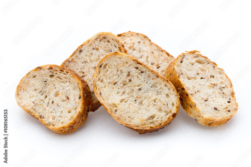 Loaf of bread isolated on white. Loaf of bread isolated on white.