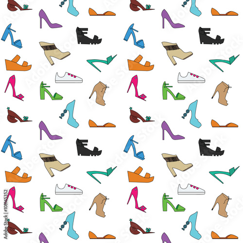 Women's shoes pattern