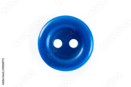 blue button on a white background