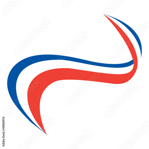 style of the French flag 