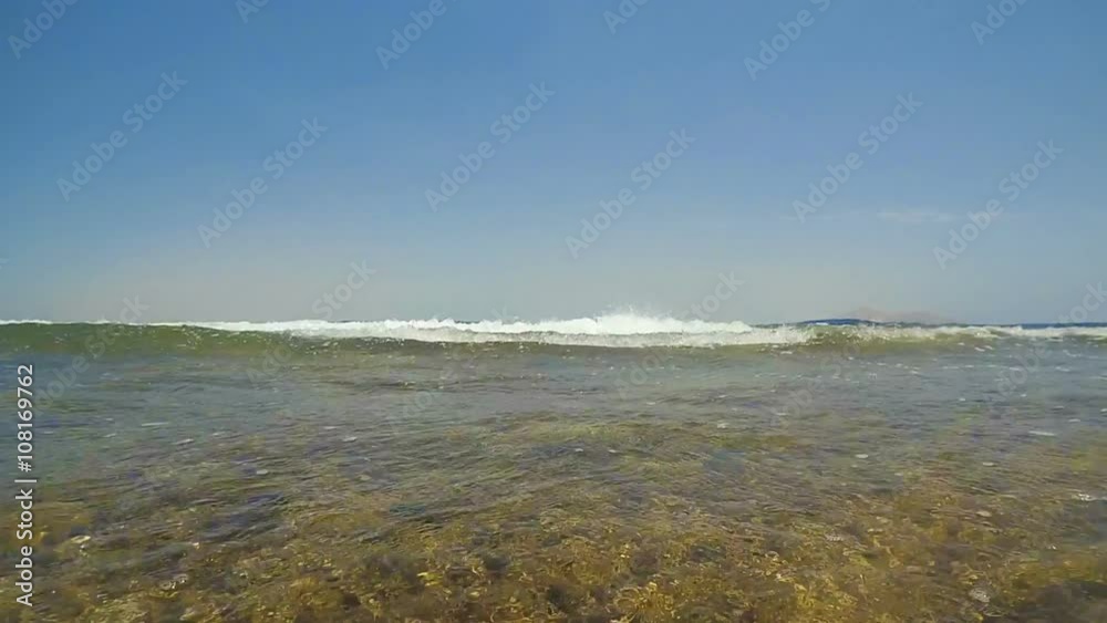 beautiful waves in the sea on beach beautiful waves in the sea on beach
