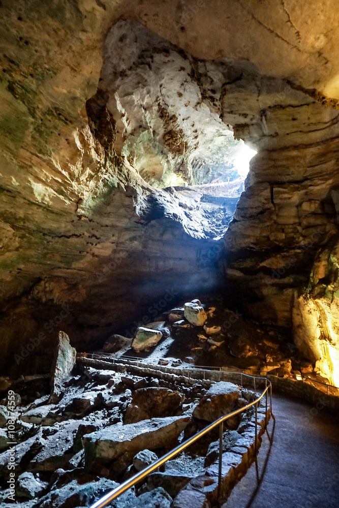 Carlsbad Caverns National Park in USA below nature