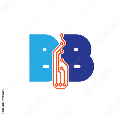 bb logotype simple tech