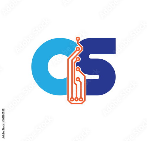 cs logotype simple tech