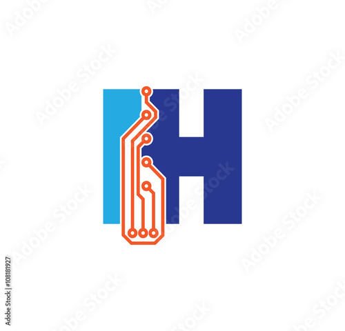 ih logotype simple tech