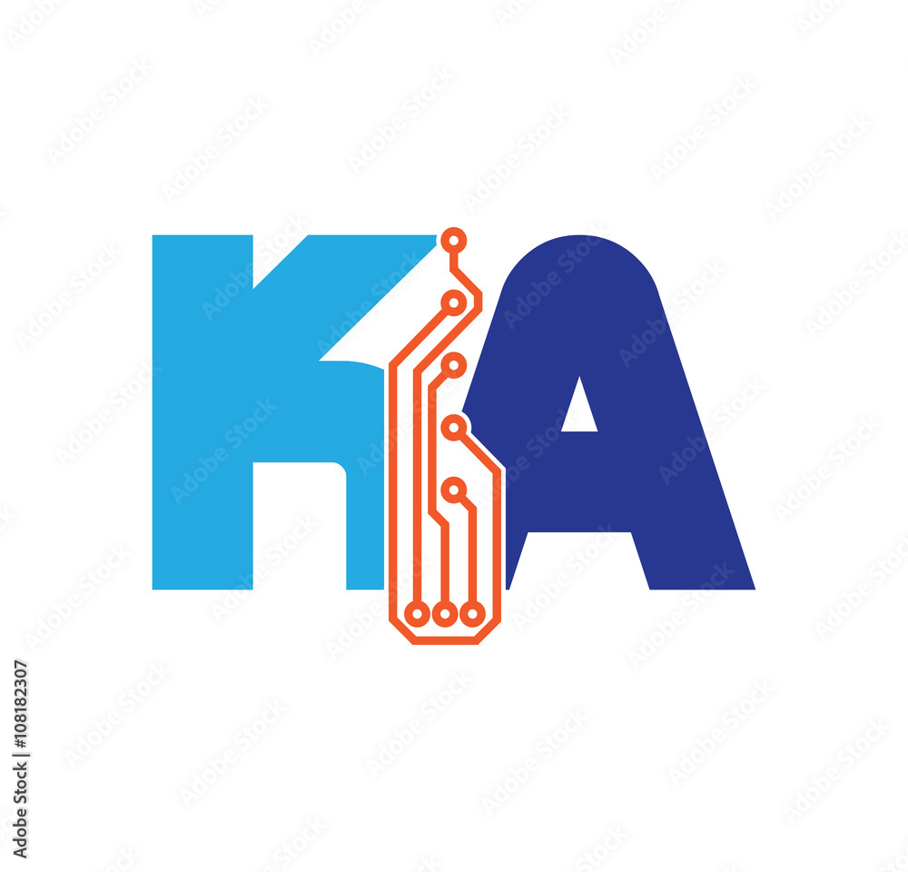 ka logotype simple tech