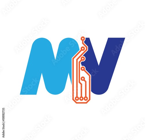 mv logotype simple tech