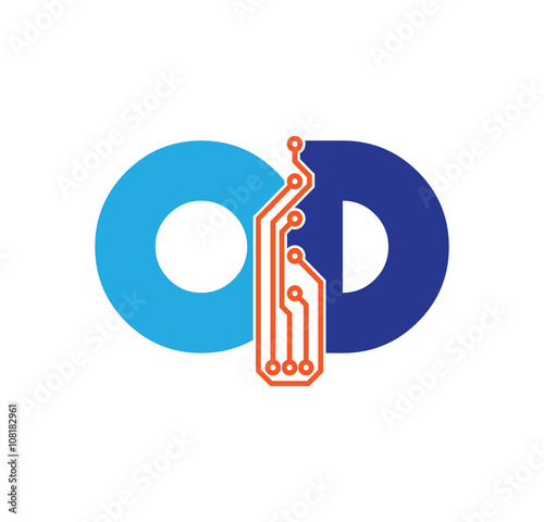 od logotype simple tech