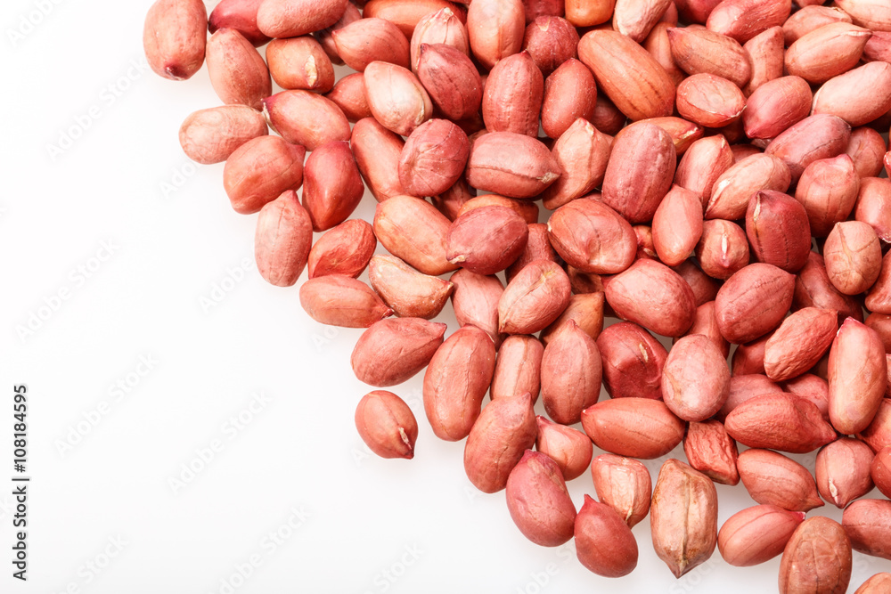 Many peanut kernel piled up together Many peanut kernel piled up together
