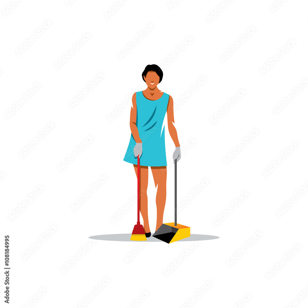 Cleaning service. Vector Illustration. Cleaning service. Vector Illustration.