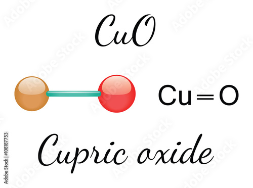 CuO cupric oxide molecule photo