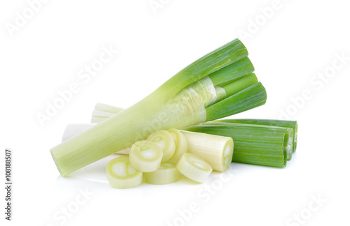 fresh green Japanese Bunching Onion