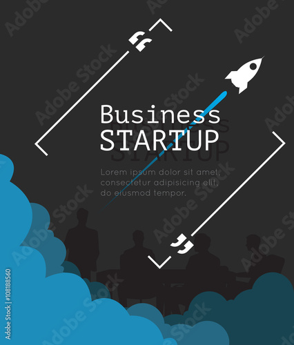 Modern infographic for business startup