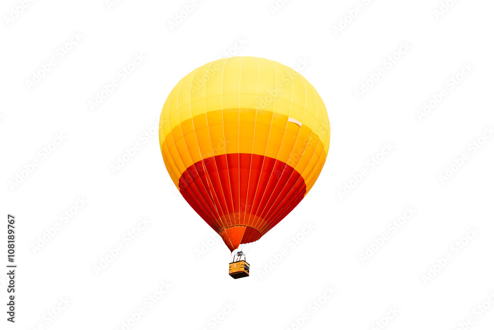 Fototapeta premium hot air balloon isolated on white background