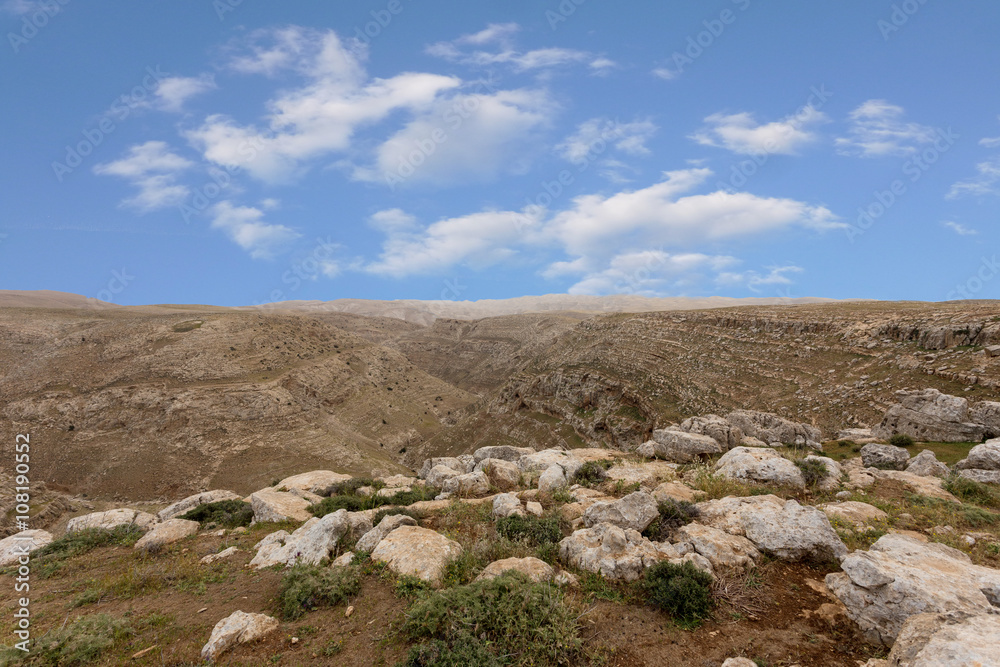 Fototapeta premium Mountains of the canyon Negev Desert in Israel