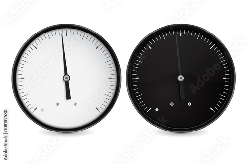 Speedometer gauge. Universal empty dial