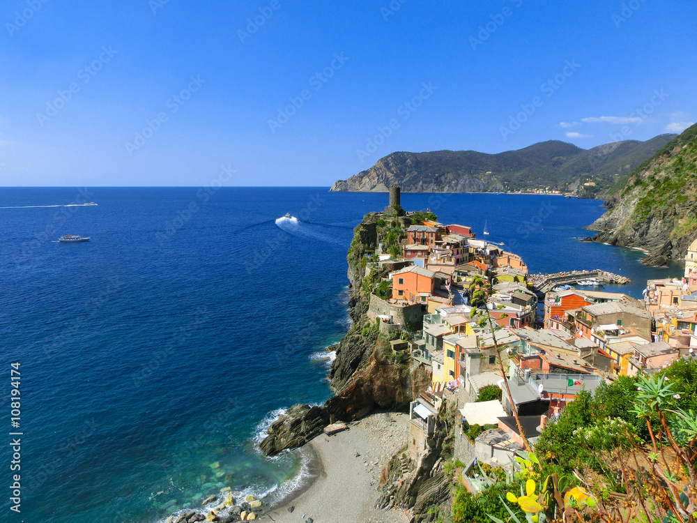 Naklejka premium Vernazza, Cinque Terre Italy