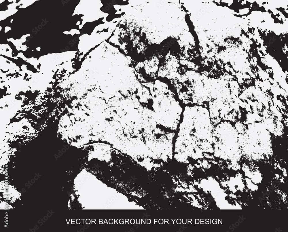 Distress Overlay Texture For Your Design. Black and white grunge
