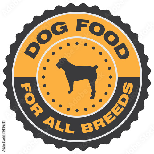 dog food label