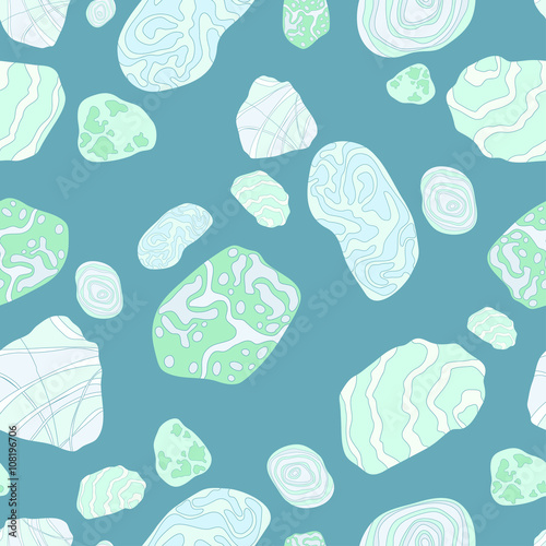pattern with the image of stones