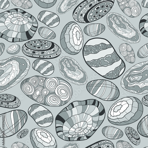 pattern with the image of  stones