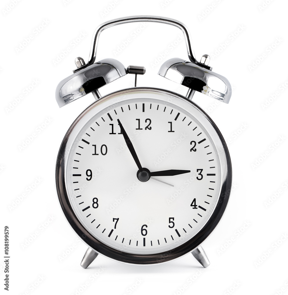 alarm clock, isolated alarm clock, isolated