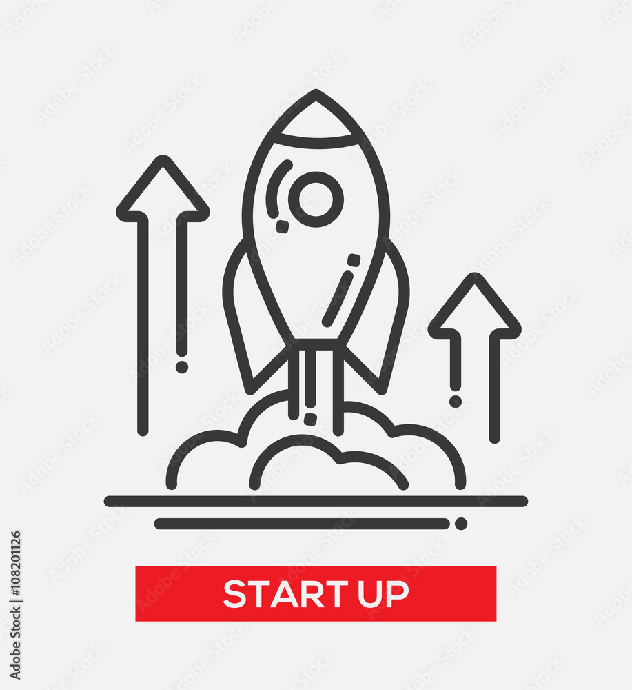 Business start up single icon Business start up single icon
