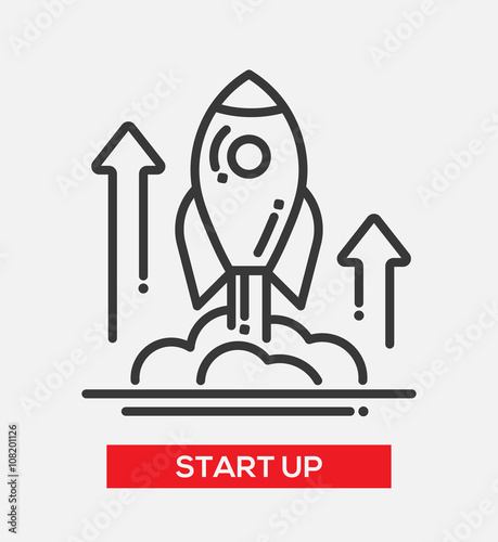 Business start up single icon