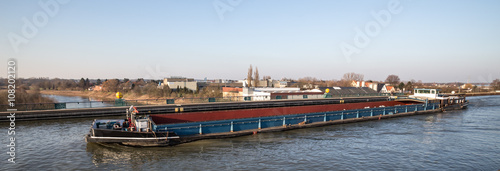 famous canal crossing minden germany photo