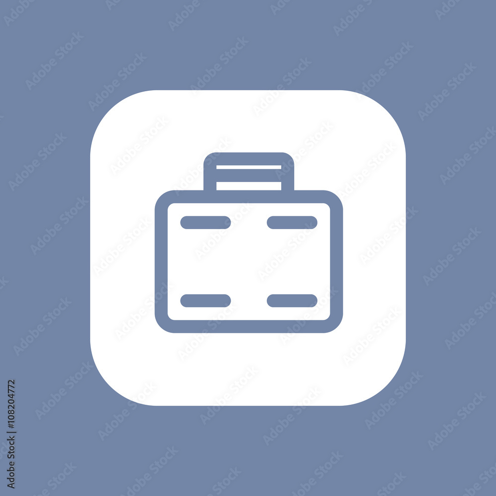 Suitcase line icon, briefcase, case, suitcase vector, business trip, isolated rounded square icon, vector illustration Suitcase line icon, briefcase, case, suitcase vector, business trip, isolated rounded square icon, vector illustration