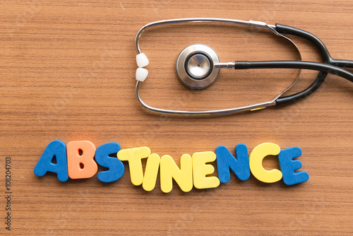 Tableau sur toile abstinence medical word