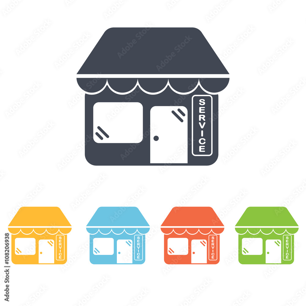 Car service shop icon Car service shop icon