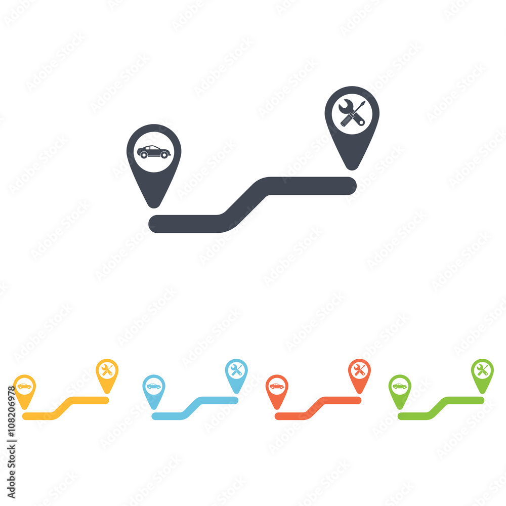 Carservice navigator icon Carservice navigator icon