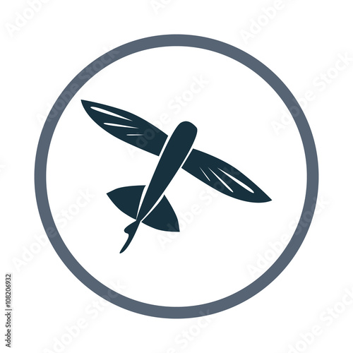 Valokuva Flying fish icon