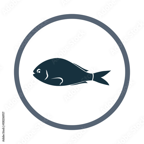 Sea fish icon