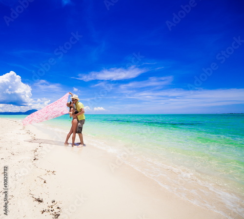 Philippines, man and woman bikini