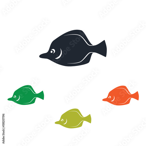 Sea fish icon