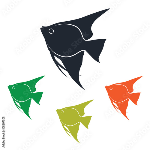 Sea fish icon