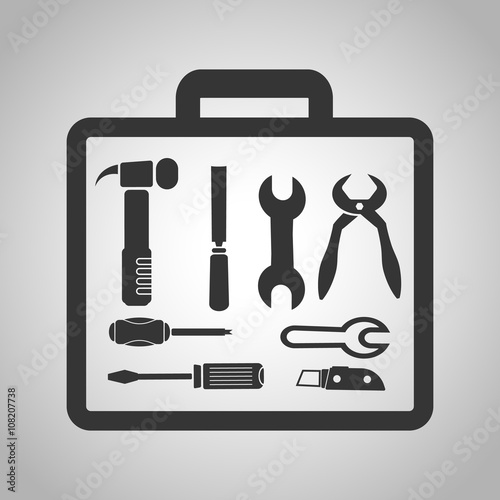 suitcase with tools icon