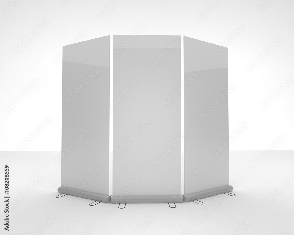 roll-up or banners on background roll-up or banners on background