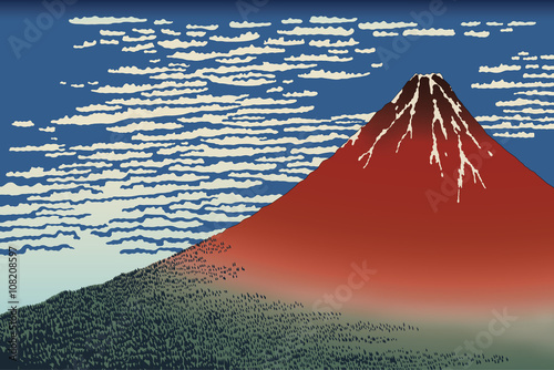 富嶽三十六景　凱風快晴