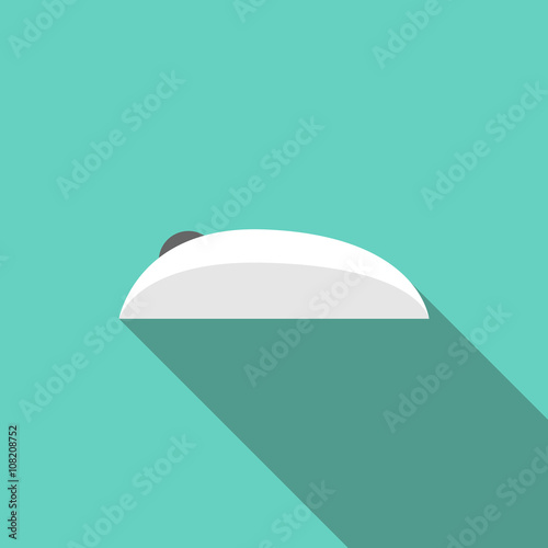 Computer mouse, side view