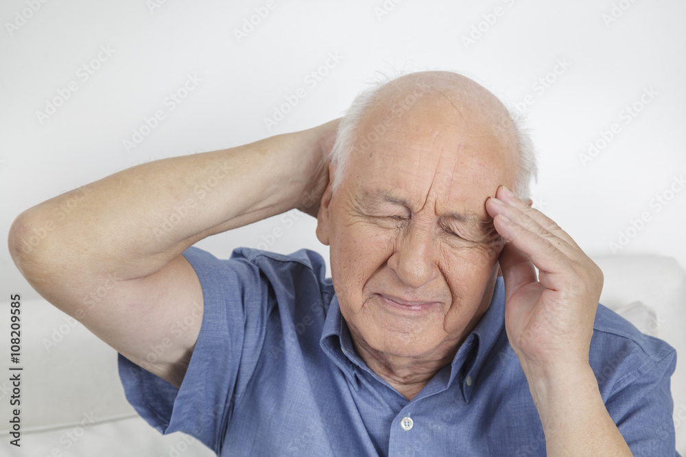 man with headache man with headache