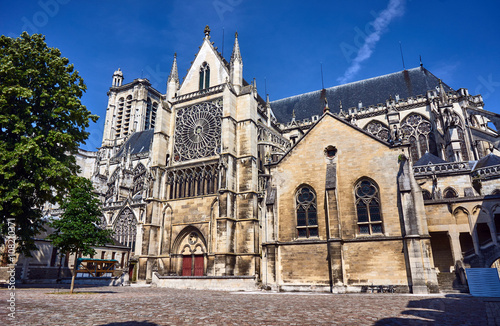 Gothic Saint-Pierre-et-Saint-Paul Cathedral in Troyes, France.