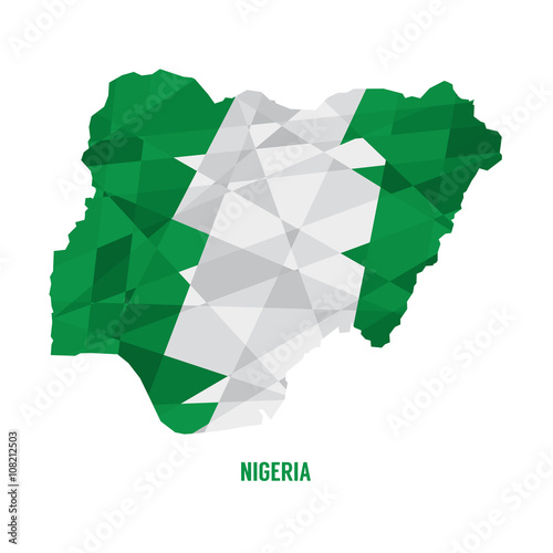 Map of Nigeria Vector Illustration.